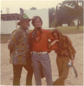 Bob with cohorts Al and Jill in the E.S.M.C. Rock Band Parody, circa 1967.